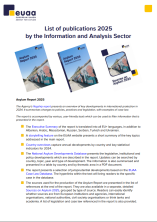 List of publications 2025 by the Information and Analysis Sector