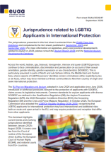 First page of fact sheet on LGBTIQ asylum applicants